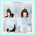<02005>Volume half bonnet saxe strawberry
