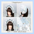 <02006>Volume half bonnet blue gray