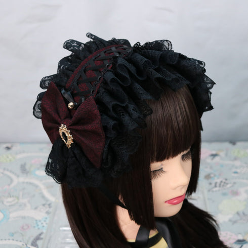 <02012>Headdress bordeaux