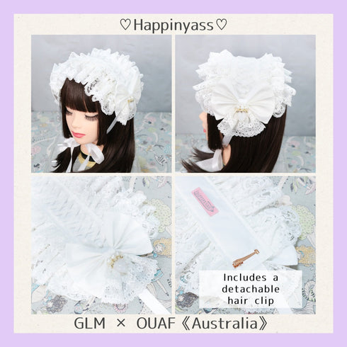 <02013>Headdress white strawberry