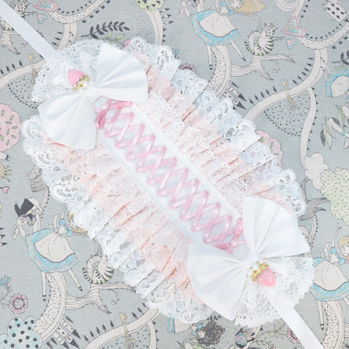 <02014>Headdress pink strawberry