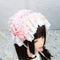 <02016>Headdress pink flower × butterfly