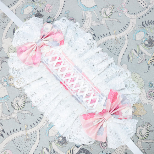 <02017>Headdress pink flower