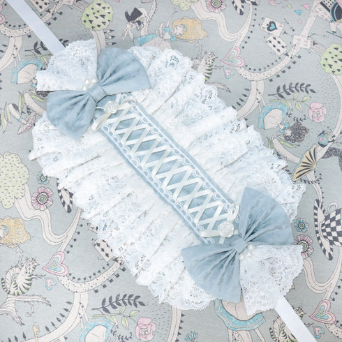 <02020>Headdress blue gray