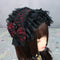 <02023>Headdress black x red