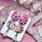 <03010>Antique Victorian Earring (Pink)