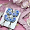 <03012>Antique Victorian Earring (Pastel Blue)