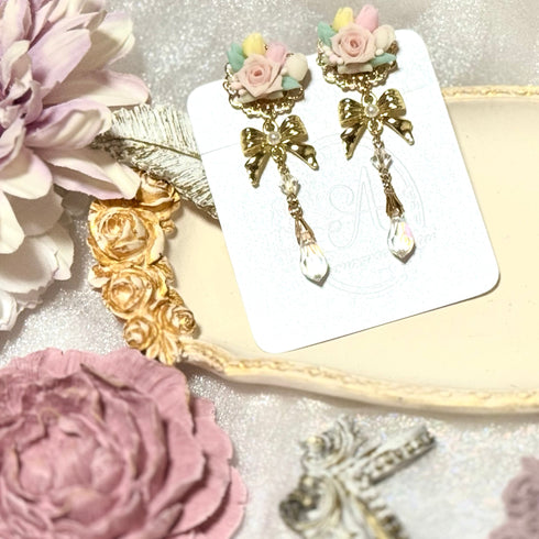<03017>Tulip Ribbon Earring