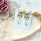 <03027>Flower Bouquet Earring (White)