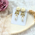 <03027>Flower Bouquet Earring (White)
