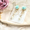 <03030>Flower Bouquet Earring (Baby Blue)