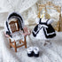 <04010>Black and White Princess Doll Dress Set