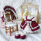 <04011>Bordeaux Princess Doll Dress Set