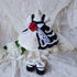 <04017>Black and White Doll Dress Set