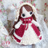 <04018>Bordeaux Princess Doll Dress Set