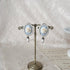 <05008>White rose cameo-style pierced earrings