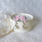 <05010>Pink rose collage pierced earrings