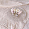 <05012>SAKURA collage pierced earrings