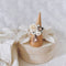 <05015>White rose and dusty pink ring