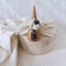 <05016>White rose and royal blue ring