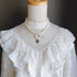 <05021>Royal blue pearl necklace