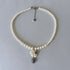 <05021>Royal blue pearl necklace