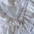 <05022>White rose cameo ribbon necklace