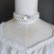 <05029>White rose pearl choker