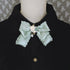 <05032>Frill Ribbon Clip (green)