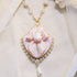 <06005>Ribbon and Teapot Necklace, Pink