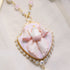 <06005>Ribbon and Teapot Necklace, Pink