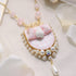 <06009>Ribbon and Strawberry Necklace, Pink