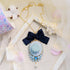 <06013>Macaron Necklace, Saxony Blue