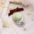 <06014>Macaron Necklace, Mint Green
