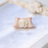 <06019>Ribbon and Rose Ring, Pink