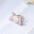 <06020>Ribbon and Rose Ring, Lavender
