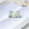 <06021>Ribbon and Rose Ring, Saxony Blue