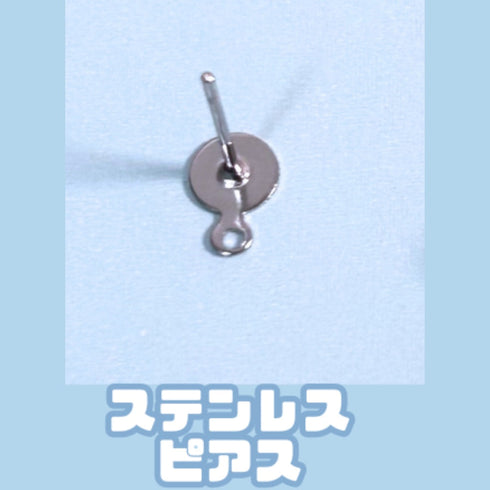 <06059>薔薇と戯れる蝶ピアス(レッド)