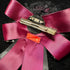 <07001>Bordeaux Gothic Lolita Rose Brooch & Hair Clip with Removable Clip