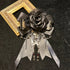 <07003>Black Gothic Lolita Rose Brooch & Hair Clip with Removable Clip
