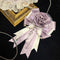 <07004>Light Purple Gothic Lolita Rose Brooch & Hair Clip with Removable Clip