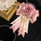 <07006>Pink Gothic Lolita Rose Brooch & Hair Clip with Removable Clip