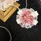 <07011>Pink Round Lace Rosette Clip