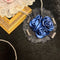 <07013>Blue Round Lace Rosette Clip
