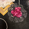 <07014>Bordeaux Round Lace Rosette Clip