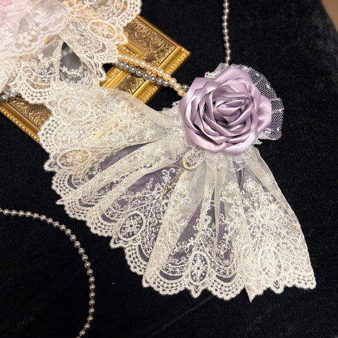 <07017>Light Purple Gothic Lolita Rose japot