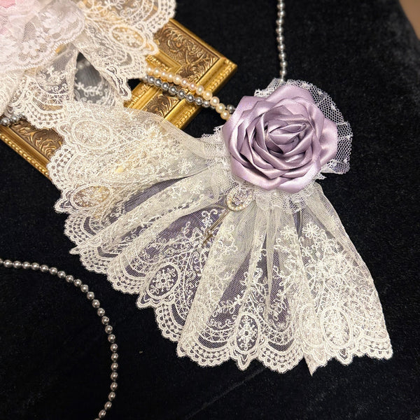 <07017>Light Purple Gothic Lolita Rose japot