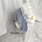 <08001>Rose coffin hair clip white