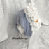 <08001>Rose coffin hair clip white