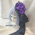 <08003>Rose coffin hair clip Black x Purple